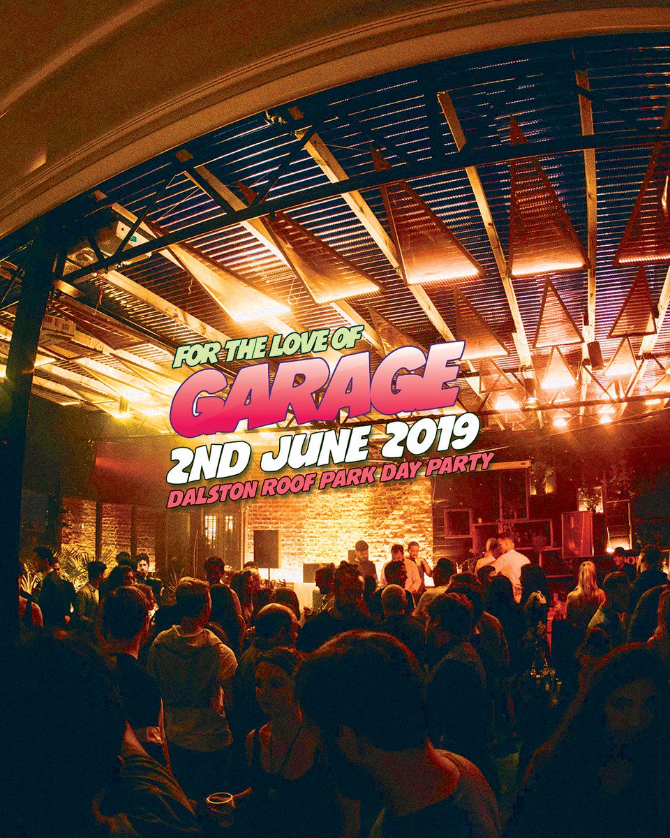 😎🎉 2nd June <a href="/DalstonRoofPark/">Dalston Roof Park</a> - UK Garage Summer Special ft. <a href="/SholaAma/">Shola Ama</a> <a href="/DJScottGarcia/">Scott Garcia</a> <a href="/DJSticky/">DJ Sticky</a> <a href="/BumpNGrindDJs/">Bump & Grind</a> <a href="/Nofakingever/">NO FAKING</a> <a href="/SandyBangers/">Sandy Bangers</a> <a href="/1thirtydj/">1THIRTY</a> &amp; More! All the classics, cocktails, street food and day &amp; night raving!!
👉 Tickets: bit.ly/FLOGarage_Tix