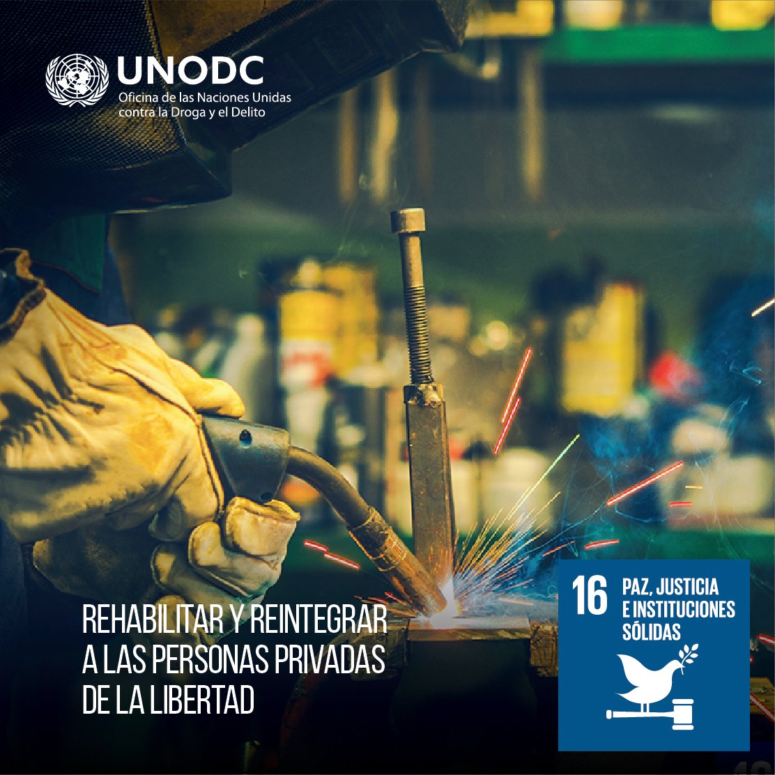 UNODCmexico's tweet photo. Para asegurar que haya justicia en los sistemas penitenciarios, las prisiones deberían rehabilitar y reintegrar a las personas privadas de la libertad con el fin de evitar la reincidencia #UNAPS. Conoce los aportes de @UNODC en la materia: https://t.co/LyHWrSir4P https://t.co/bGnv9zc1XY