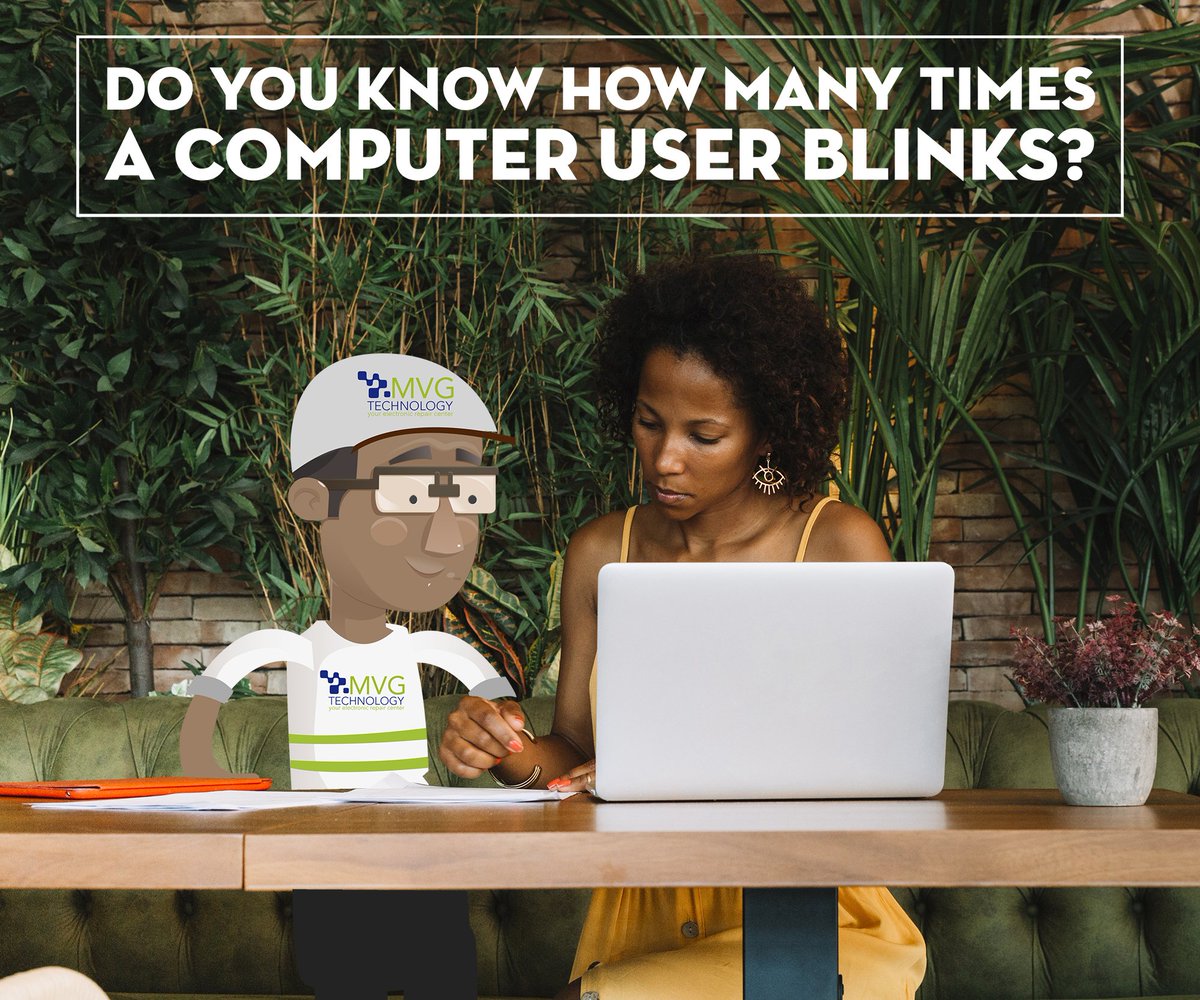 MVGTechnology's tweet photo. Did you know that the average computer user blinks 7 times a minute, less than half the normal rate of 20? It seems like the perfect excuse for a coffee break!
#MVGTechnology #TechFacts #CoffeeBreak https://t.co/4QF8bGNPqD