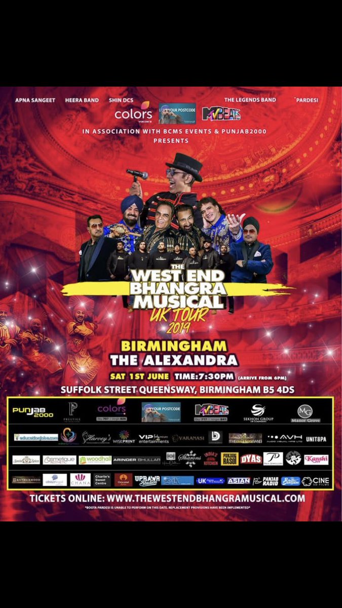 nashaujla's tweet image. The West End Bhangra Musical comes to the home of Bhangra Music ... BIRMINGHAM!
TheWestEndBhangraMusical.com

#WEBM #Bhangra #Musical #Theatre #UKTour #ApnaSangeet #DCS #Heera #Pardesi #Legends #Live #UKBhangra 
#Woking #London #Bradford #Birmingham #Newcastle