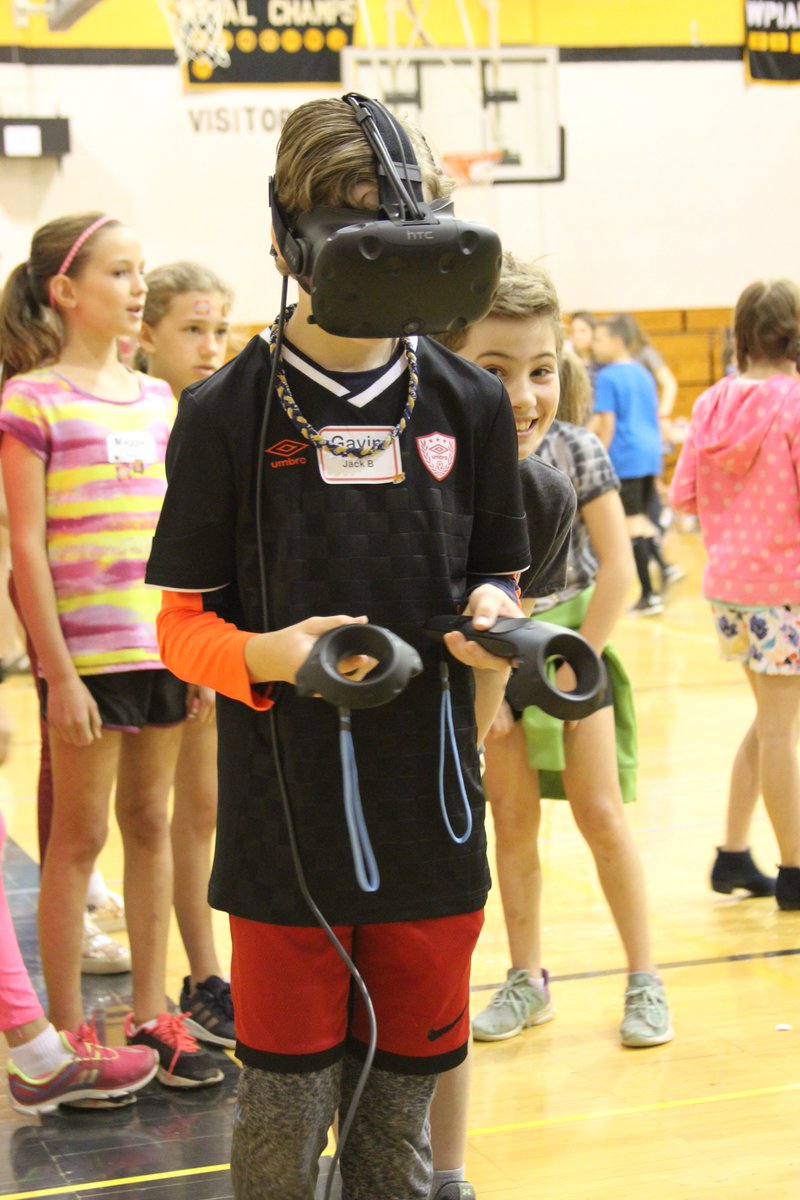 quakervalley's tweet photo. QVHS Students are sharing their STEAM projects with elementary students today as part of #RemakeLearningDays https://t.co/abRqIe6p0Q