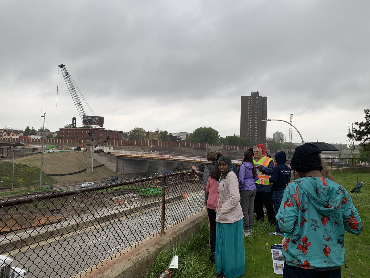 ness_angiem's tweet photo. Future Cities students exploring the 35W project with MN DOT @JPMSSTEAM @MPS_JusticePage https://t.co/tC224dPBWD
