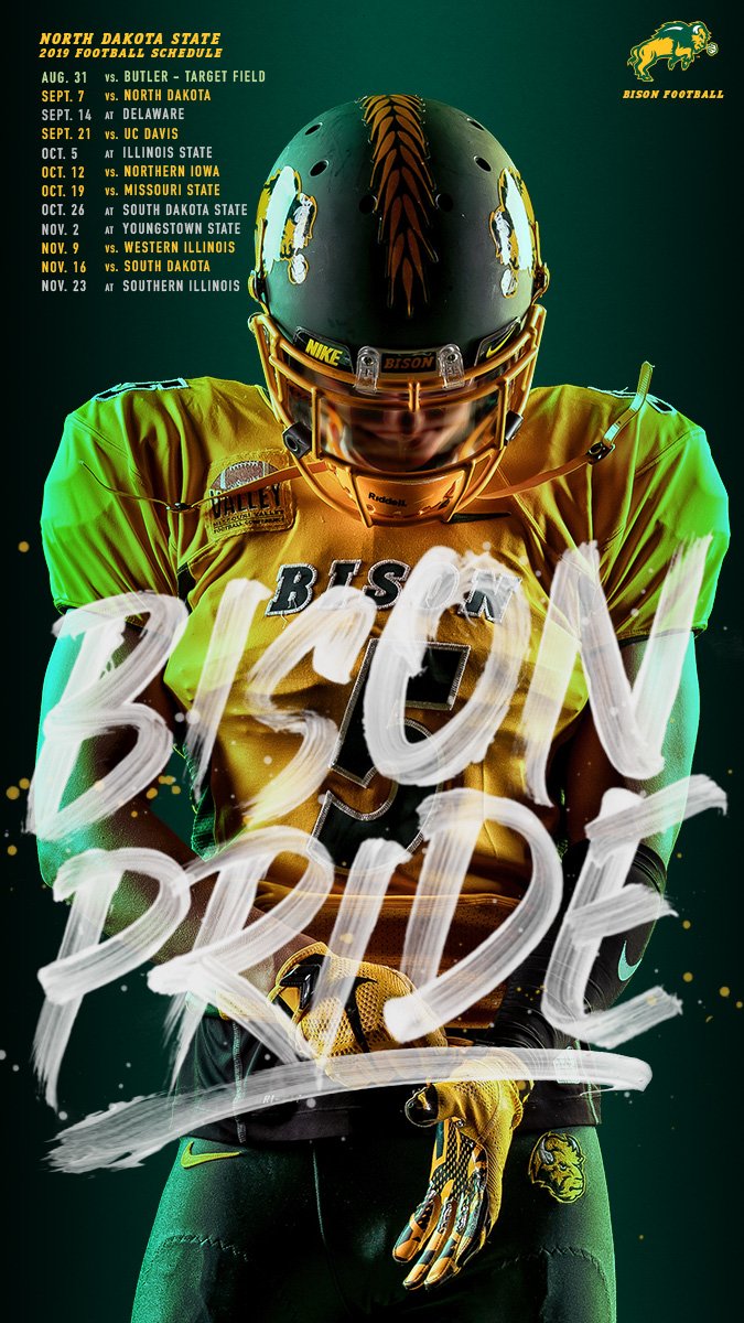 NDSU Football on Twitter: "2019 Schedule on 🔒📱…