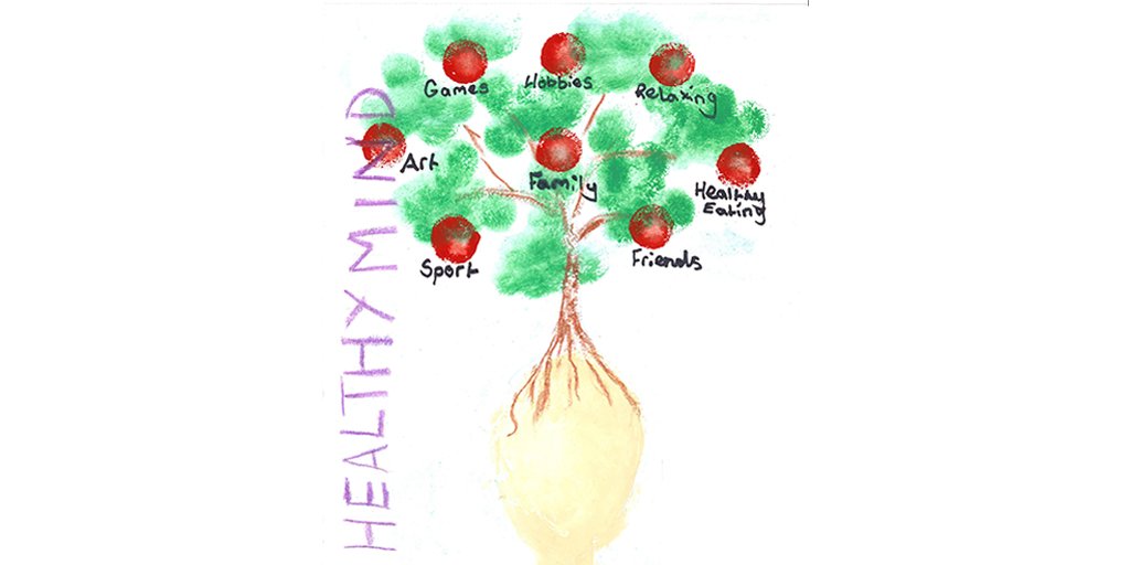 What does someone with a 'healthy mind' look like? 🧠

This child shared his answer with <a href="/Place2Be/">Place2Be</a> through art.