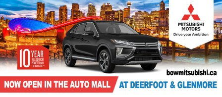 Drop on by and check out the newly transformed Bow Mitsubishi in the Glenmore auto-mall. With over 700 vehicles to choose from, we make buying a vehicle enjoyable and hassle free.