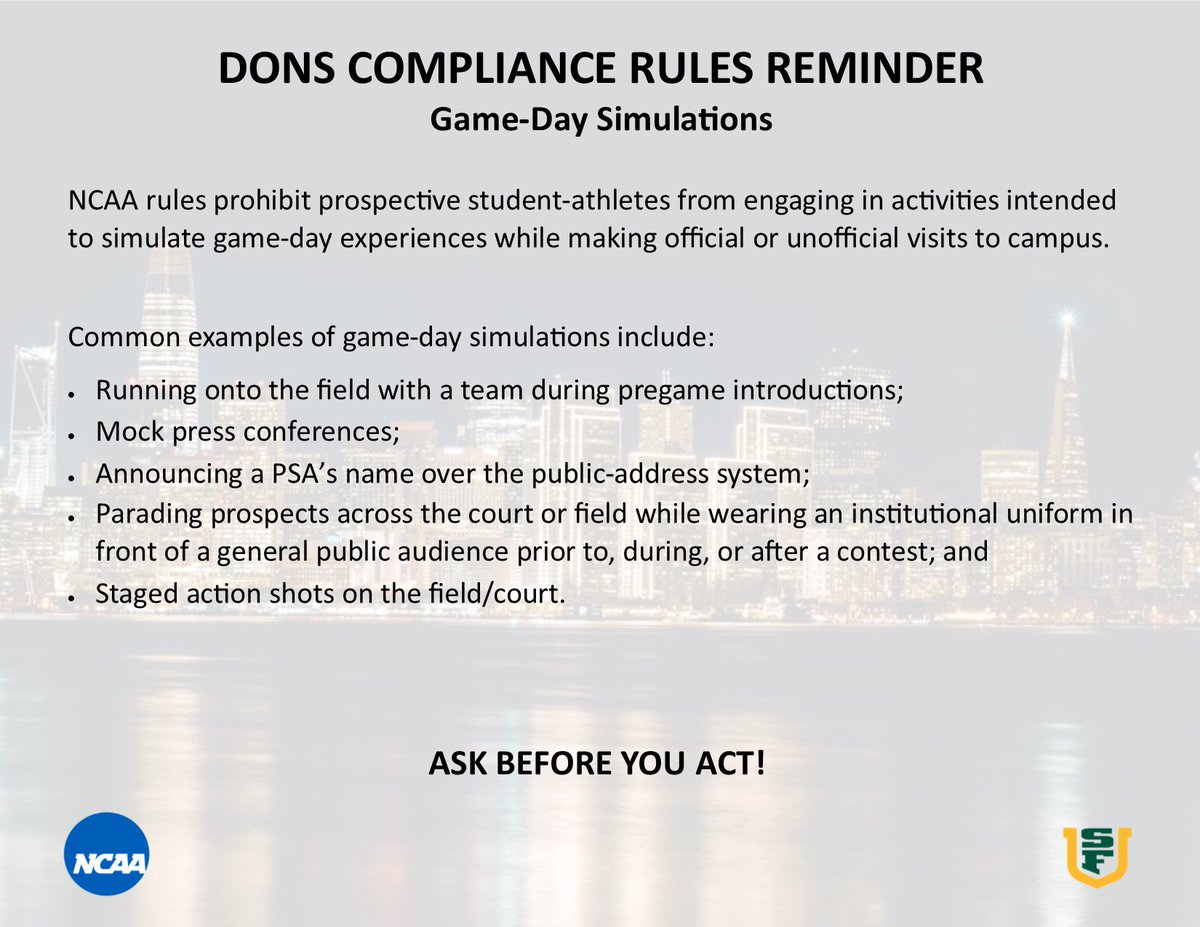 USF Compliance tweet media