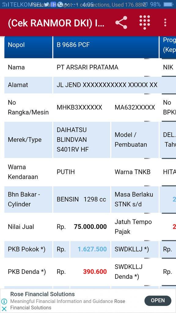 TERCYDUQ!
Mobil ambulans yg ditangkap krn bawa batu &amp; amplop uang utk membayar pelaku kerusuhan, nopol B 9686 PCF terdaftar atas nama PT. ARSARI PRATAMA. 

Perusahaan itu milik Hashim, adik Prabowo. Komisaris PT. ARSARI PRATAMA adalah Aryo Djojohadikusumo, anggota DPR dr Gerindra