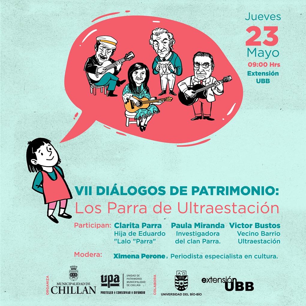extensionubb's tweet photo. Mañana celebramos el patrimonio chillanejo colaborando con UPA Chillán https://t.co/RrZiXZC5Mr