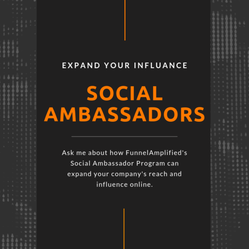 michaelbsully's tweet photo. Our Social Ambassadors platform gives you the ability to amplify the reach of your company's content through your team members social media accounts. Send me a message today and learn how it works! 

#FunnelAmplifiers #SalesEnablement  #SocialSelling #DigitalMarketing https://t.co/P3P8St1zJC