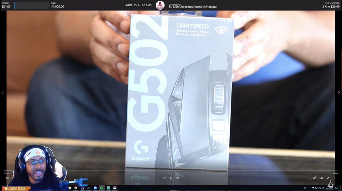 blackoni's tweet photo. Here's my raw, first impressions of the #logitechg502lightspeed that I shared last night on #twitch. 

Spoiler alert- it's smoooove! https://t.co/b2fH661m2e

Full video on the way. Special thanks to @alexmonney and @LogitechG for sending, I hope to do more coverage soon! https://t.co/u4HRT3t2JU
