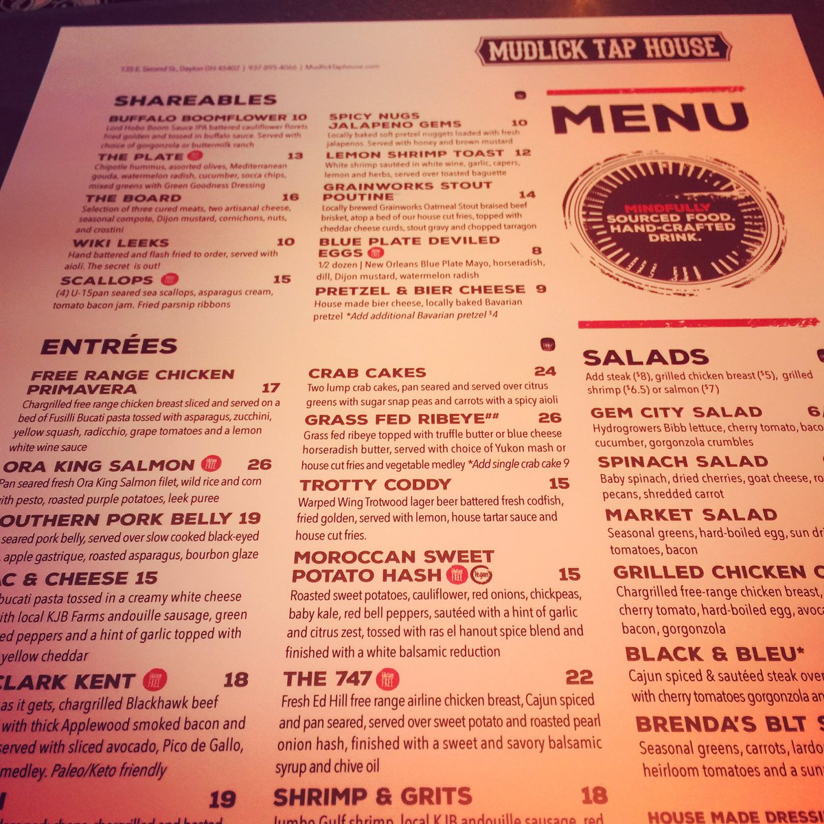 beer5k's tweet photo. Enjoying the great new menu at @mudlicktaphouse Check them out before or after the @beer5k in Dayton. We will be upstairs for packet pickup on the Friday before the race. Pickup all your swag on Friday to beat the crowds on race day!! ๐๐บ๐ฅ #beer5k #runlocaldrinklocal #eatlocal https://t.co/TbSxnRmZz2
