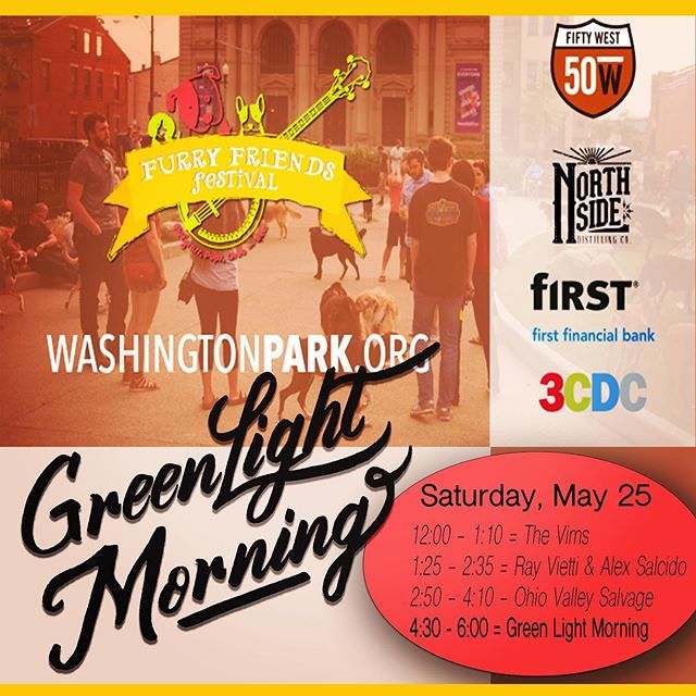 Looking for a dog friendly event this #MemorialDayWeekend - join us for #FurryFriendsFestival LIVE MUSIC / DELICIOUS FOOD / CANINE COMPANION / BEAUTIFUL WEATHER! 
Sponsored by:  @washingtonparkotr  @50westbrewingcompany @3cdc_official <a href="/bankatfirst/">First Financial Bank</a> bit.ly/2QiHItO