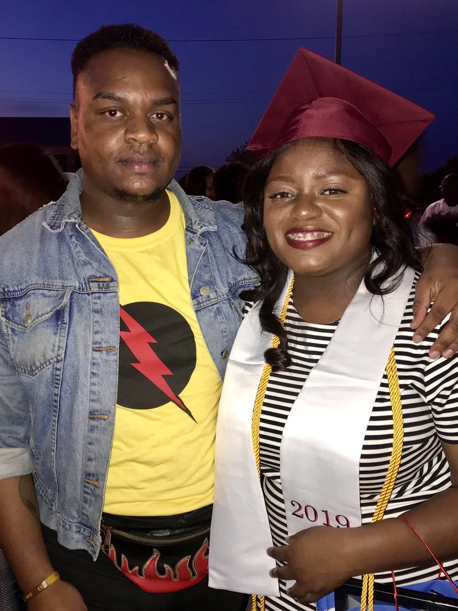 Alexzand3rr's tweet photo. My Bestie graduated from Terry High School yesterday & I couldn’t be any more proud of her. I’ve literally watched her grow up & It makes me so emotional because she’s not a baby anymore. Look out world because my Intelligent girl is ready to take on the world. 💛 #THSAlum https://t.co/PRDUgJX9mU