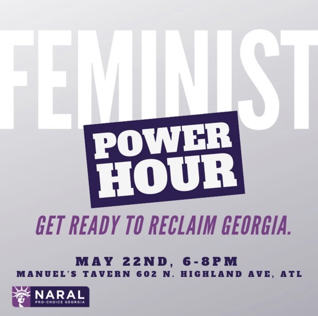 reproforallGA's tweet image. Are you ready to #ReclaimGeorgia?? We sure are! Join us tonight to find out how we can hold lawmakers accountable and elect a pro-choice majority in 2020! #PissedOffPeaches #StopTheBans