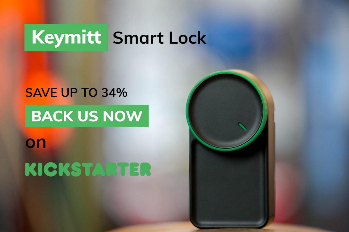 Great news! 
The #Keymitt Smart Lock project is LIVE on #Kickstarter! 
Back us now (pre-order) at 
bit.ly/tw-kickstarter…
-
-
-
#iot #SmartNews #smarthome #live #smartlock #technology #TechNews #keylessentry #doorlock #home #airbnb #BNB #House #Security