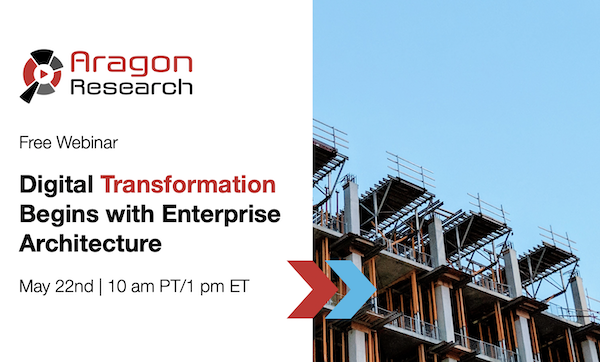 AragonResearch1's tweet photo. [1 hour] Join VP Research Betsy Burton for a webinar as she discusses how #enterprisearchitecture will impact your business and #IT investment planning: https://t.co/lGakTjoIHq #digitaltransformation https://t.co/QZMRLQVxez