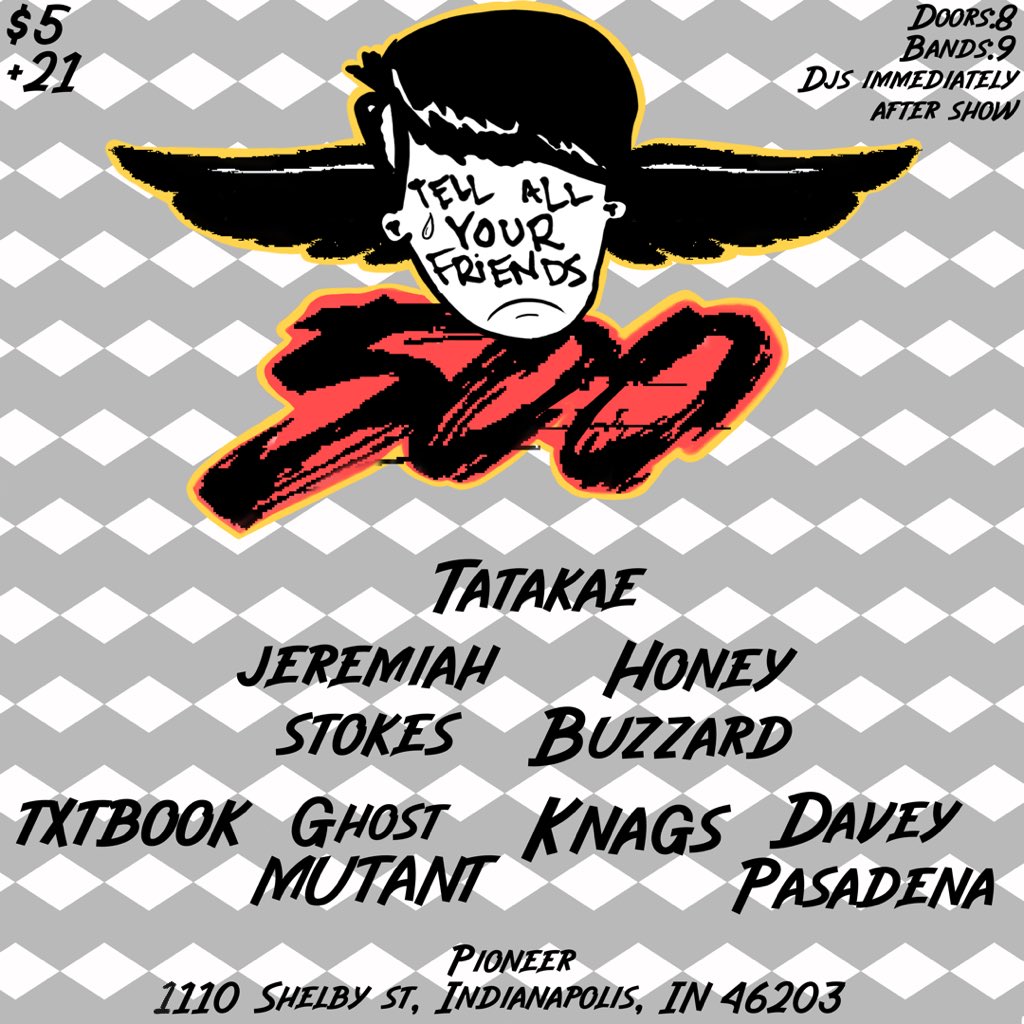 GHOSTMUTANT's tweet photo. This moths @TAYFPARTY is HEAT 💥 We’re bringing @KNags back, @JeremiahStokex is joining us along with Honeu Buzzard and Tatakae! What do you wanna hear? Less Circa? GOT YOU 🖤 $5 - @pioneerindy 🧸 https://t.co/WK77QwtVbJ