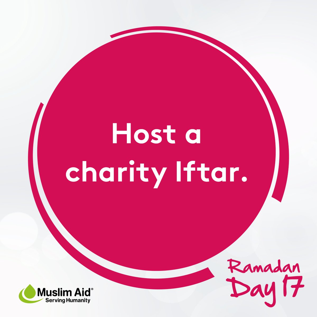 Muslim_Aid's tweet photo. Gather your friends, family, neighbours, and colleagues for a charity Iftar. Donate the earnings to a good cause as you have a great time connecting with those who matter.

#30GoodDeeds https://t.co/iVJmYcRJ3e