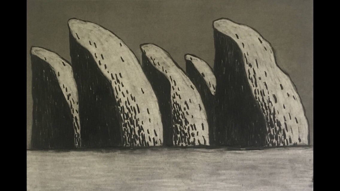 Andy Black’s #charcoaldrawings #arthappenshere <a href="/RyedaleFolk/">Ryedale Folk Museum</a> museum 25th May-7th July