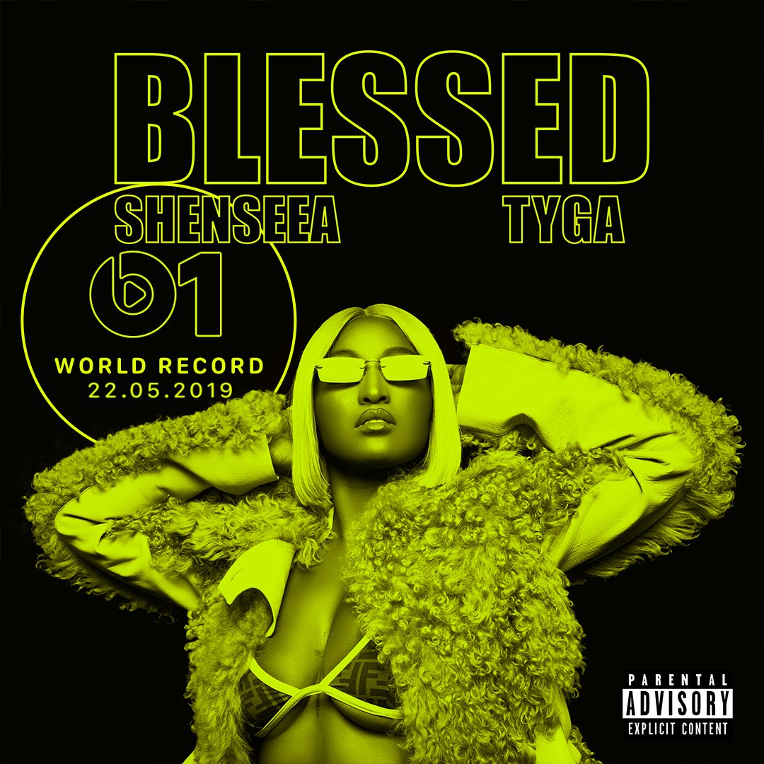 Today's #WorldRecord is <a href="/SHENYENG/">Shenseea</a> with 'Blessed (feat. <a href="/Tyga/">T-Raww</a>)'. LISTEN NOW 🙏🙏🙏 apple.co/Shenseea