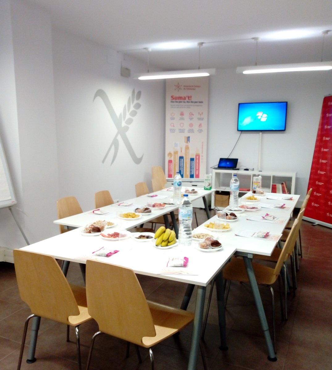 Tot preparat per començar la trobada amb bloggers i presentar-los-hi la campanya #ChangeCeliaquia