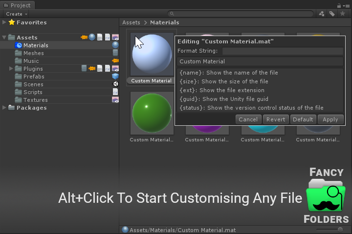 PlaceholderSoft's tweet photo. Alt+Click any file or folder and start customising the settings. There's a global overview of all the settings in your project too, if you want to see everything you've customised so far. https://t.co/aE72vawc4q