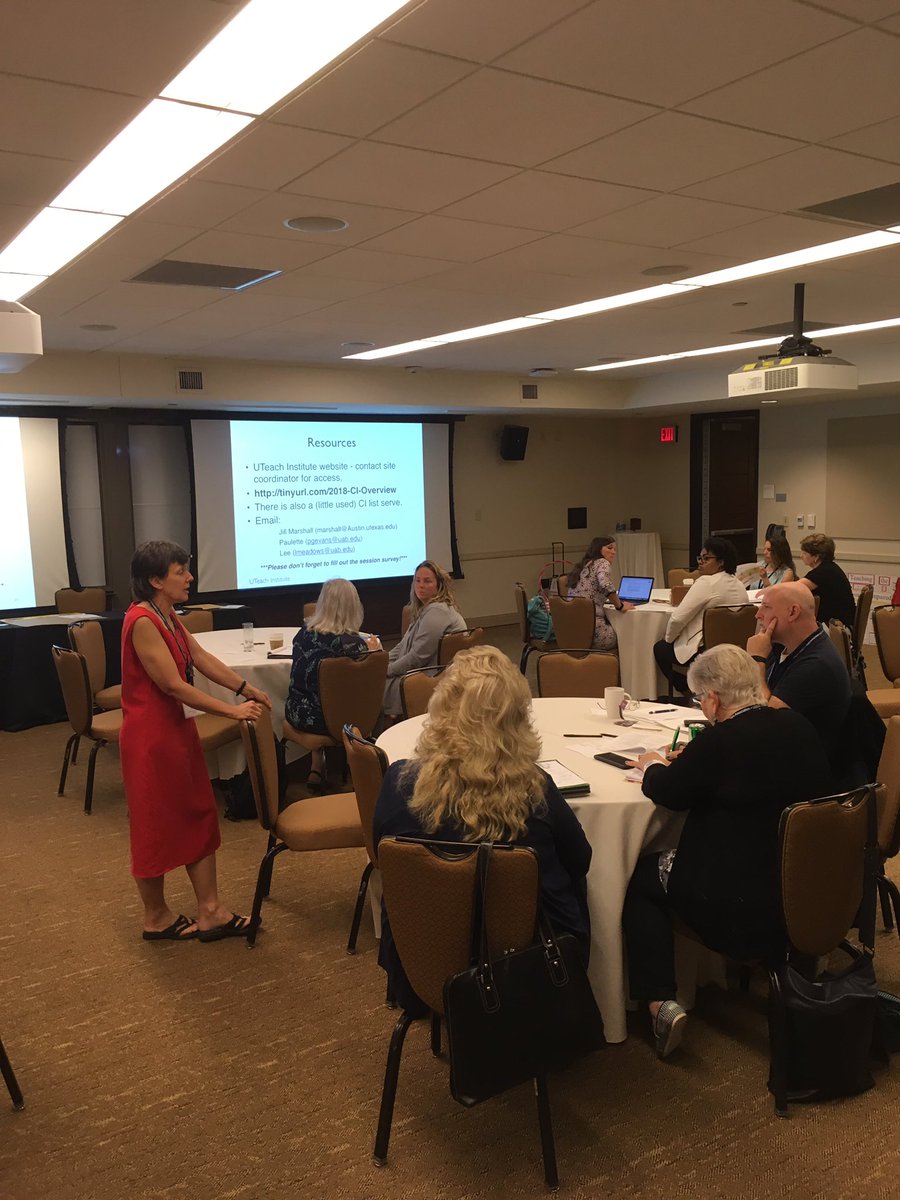 jackiewb's tweet image. Jill Marshall, co-associate Director UTeach Austin, presenting on Classroom Interactions for the #uteachconf @uteachaustin @uteachaustin @utexascoe