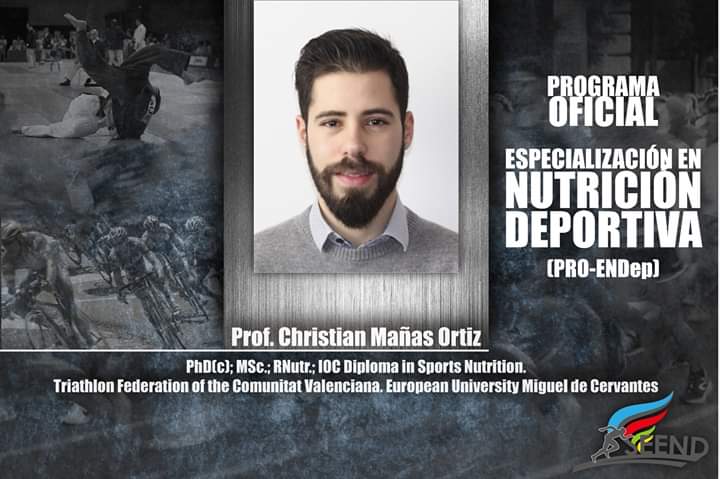 PROGRAMA OFICIAL DE ESPECIALIZACIÓN EN NUTRICIÓN DEPORTIVA (PRO-ENDep®)

Comenzamos a desvelar el #EquipoDocente de primera línea que trabajarán para #Formar y/o #Consolidar #NutricionistasDeportivos .

#PróximamenteMásDetalles
#TenPacienciaQueHastaJulioNoSeInscribe