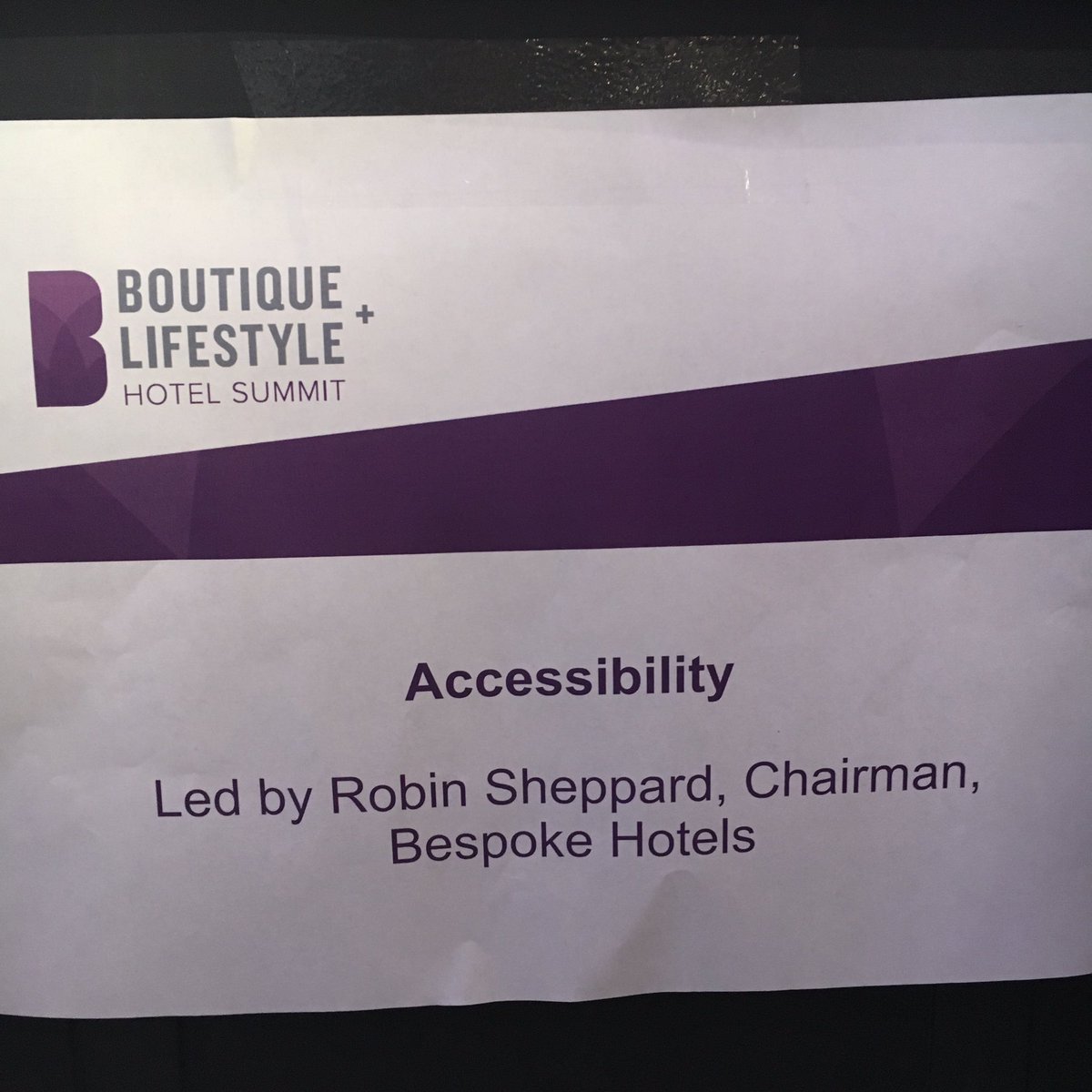 ElizabethMistry's tweet photo. High level interest in #Accessible hotel rooms @ #BoHoSummit @Kimpton Fitzroy w @alfresco12 @BoHoNews #hospitality https://t.co/VuaB7FekEP