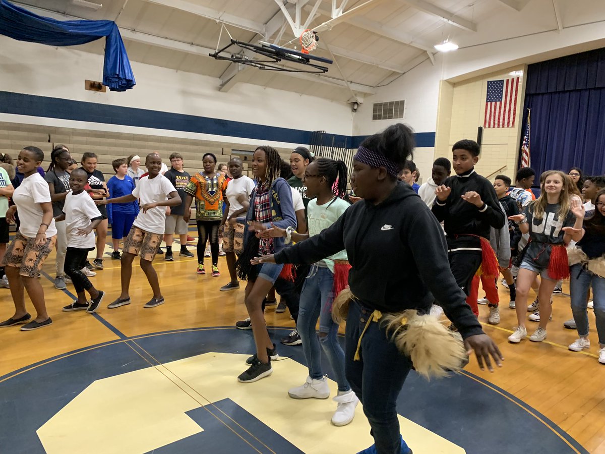 CFmiddleschool's tweet photo. CFMS 5th, 6th and 7th graders enjoyed a choir from Uganda! https://t.co/yfMgaw6s3w