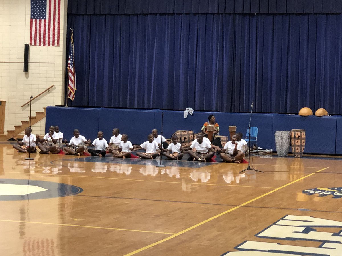 CFMS 5th, 6th and 7th graders enjoyed a choir from Uganda!