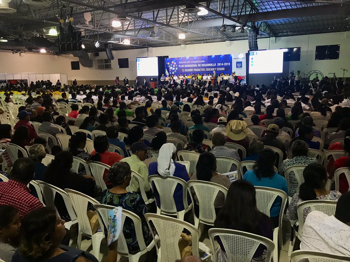 Presentación de Informe del Cumplimiento del Plan Quinquenal de Desarrollo 2014-2019: El Salvador Productivo, Educado y Seguro.