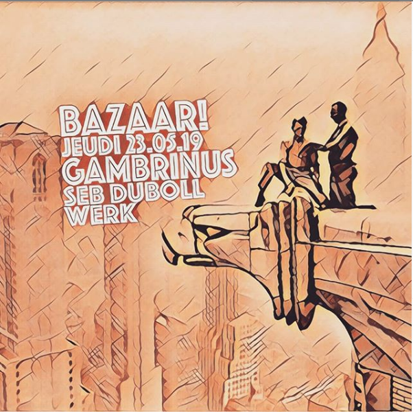 SebDuBol's tweet photo. Demain #Bazaar! au Gambrinus de #Mulhouse à partir de 18°° avec Seb du Bollwerk &amp; friends! #VendrediLecture 👌😉🙂😎😁🎤🎼🕺👍 #ItsAdjLife! #np #DDD <3 https://t.co/fNTbx2urmg