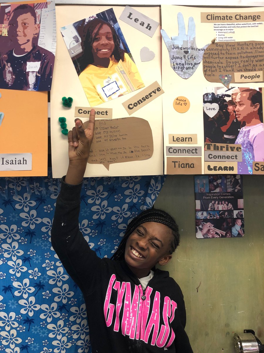 YPLANBerkeley's tweet photo. Today, #YPLAN #MalcolmXAcademy 4th graders hosted an awesome presentation on their Visions for Resilient Bayview project w/ @sfplanning. Many proposals focused on how the city could clean up plastic bottles & trash around #IslaisCreek & what students could do to reduce waste. https://t.co/gtTa5DigJt