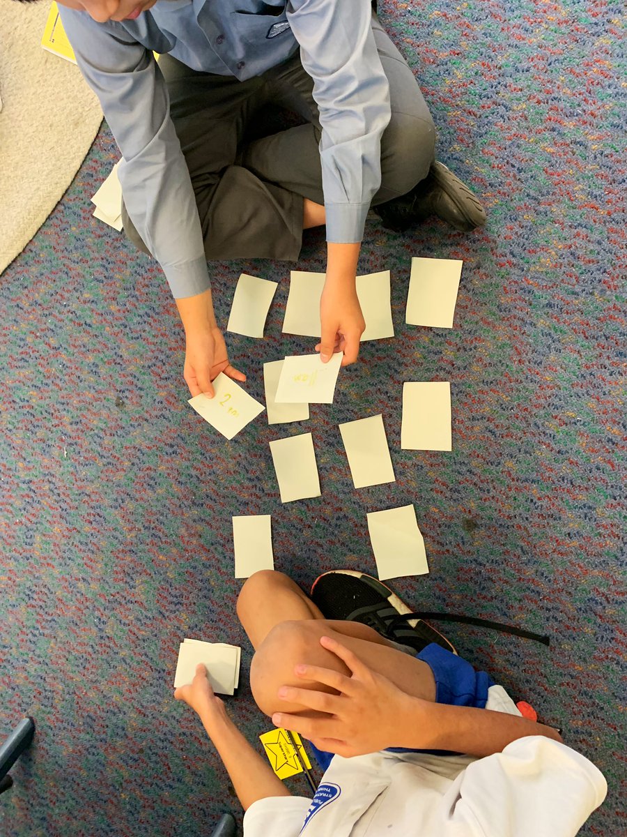 Thanks <a href="/MissTutt/">Sian Jackson</a> and the TechBites team for introducing <a href="/ProwiseUK/">````CLAIM`````BY`````RAJ</a>. Ss loved playing a memory game to work on converting 12 and 24 hour time. This led to Ss making their own with a partner! #mathsisfun