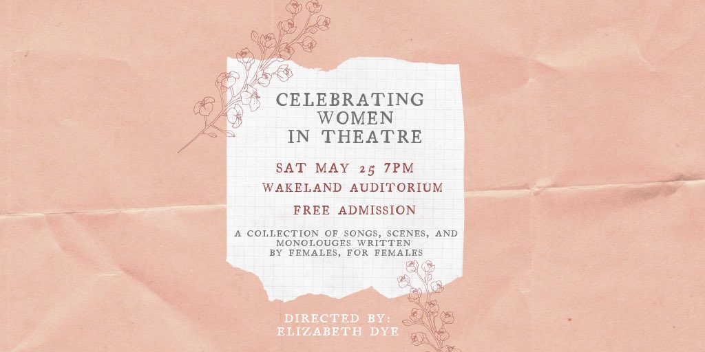 WakelandTheatre's tweet image. Celebrate Women in Theatre this Saturday night here at Wakeland! You don’t want to miss this incredible all female cast directed by our very own Elizabeth Dye!