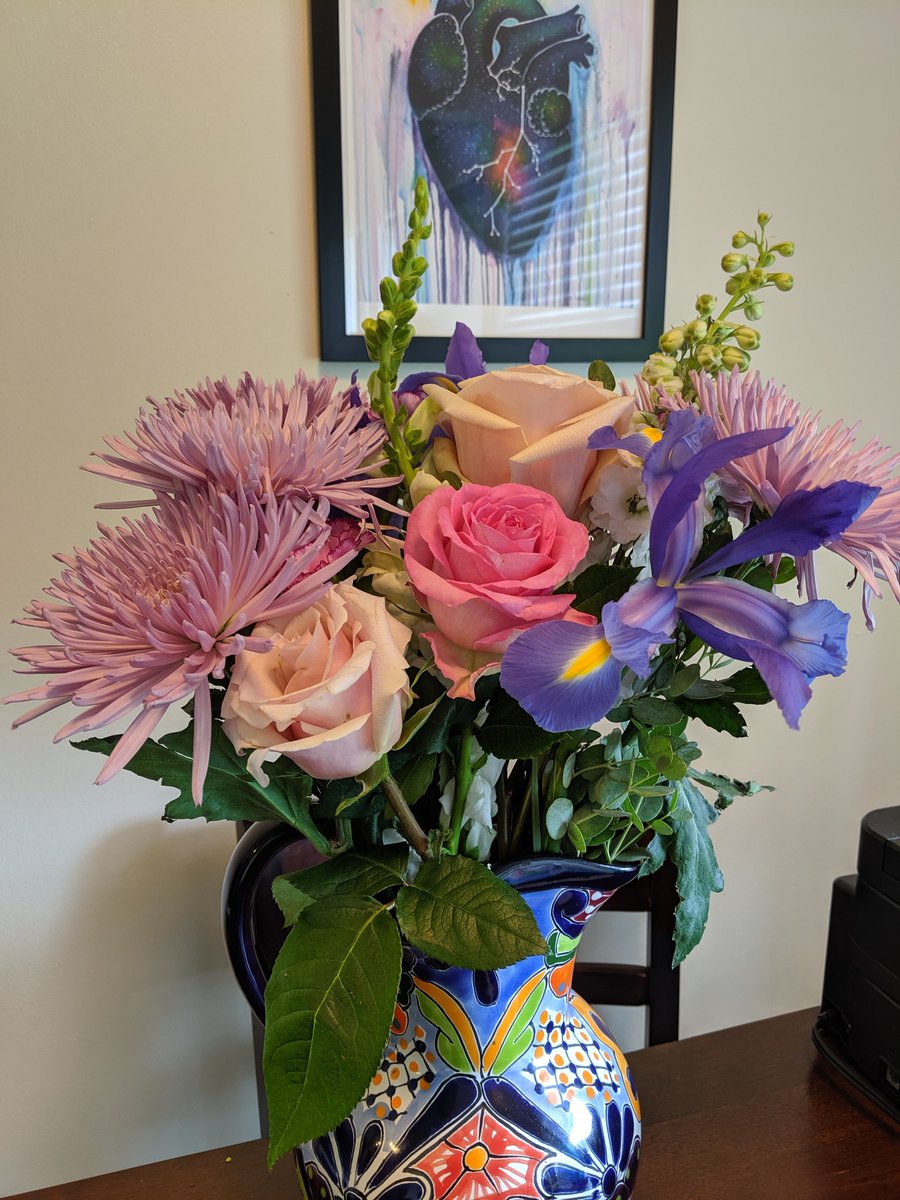 _astronomay's tweet photo. Thank you to everyone who has supported me throughout my PhD! I'm so thankful for all of you! 💙💛
and yes, my flowers *are* currently displayed in my sangria pitcher. Isn't that what you're supposed to do?
#SpaceDoctor https://t.co/6ncH6hfuXe