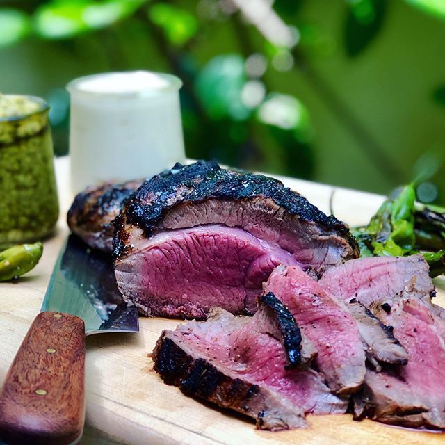 ChefJamieGwen's tweet photo. Planning to “get your grill on” this holiday weekend? Check out the @twineaglesgrills website for a bevy of my best recipes to create sizzle and smoke, including this glorious BBQ Leg of Lamb with Mint Pesto &amp; Roasted Garlic Aioli! #girlatthegrill #chefslife #livetocook #lov… https://t.co/9wYWeJAJxW