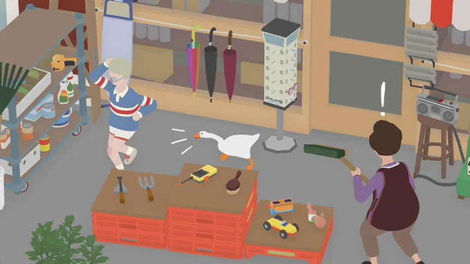 Untitled Goose Game screenshot.