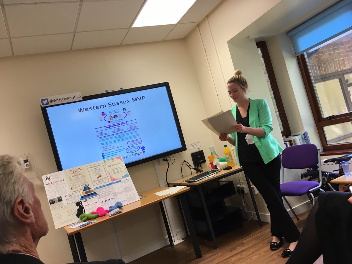 lauraRiddles_RM's tweet photo. Great day today presenting as part of the Clinical Improvement Scholarship. Disseminating my findings with the wider @WSHTresearch network on my work alongside the @WestSussexMVP, @WSHTmidwives Band 6 midwifery Forum and #coproduction. #MVP #EBP #BetterBirths  #midwifery https://t.co/mfzNWCHd5v