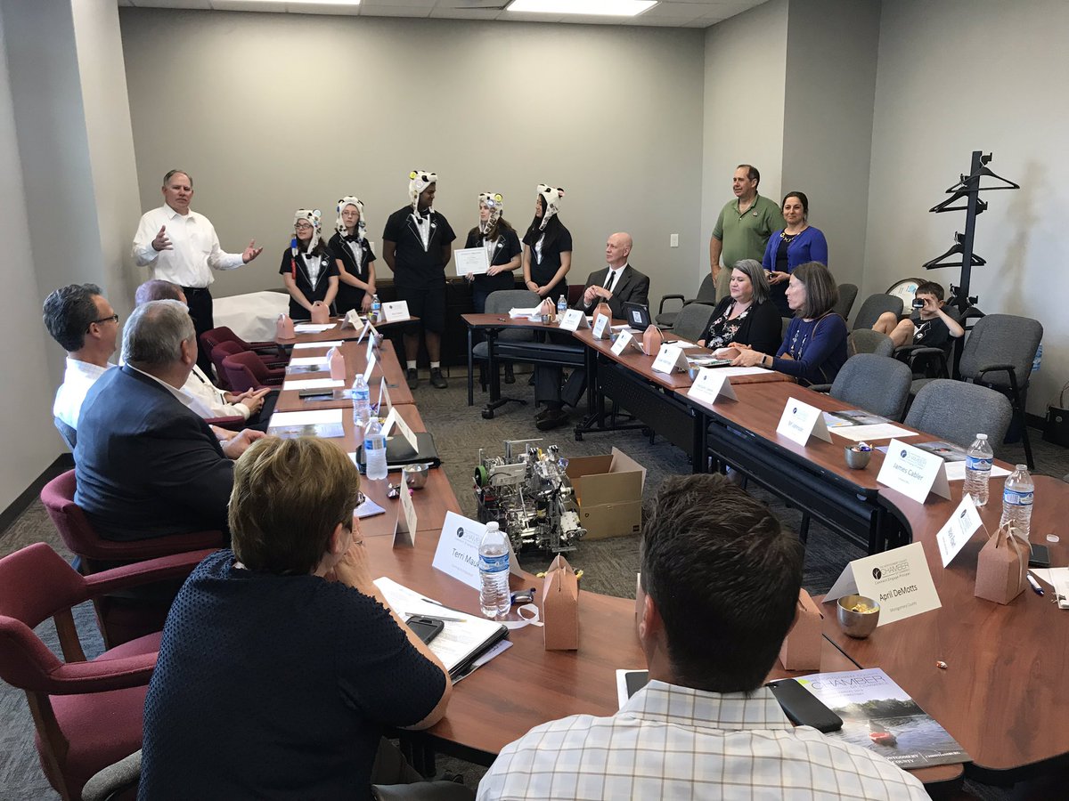 Presenting <a href="/FIRSTweets/">FIRST</a> at the Montgomery Chamber of Commerce and being recognized for our achievements this year. Thank you <a href="/MontgChamber/">MontgomeryCo Chamber</a>