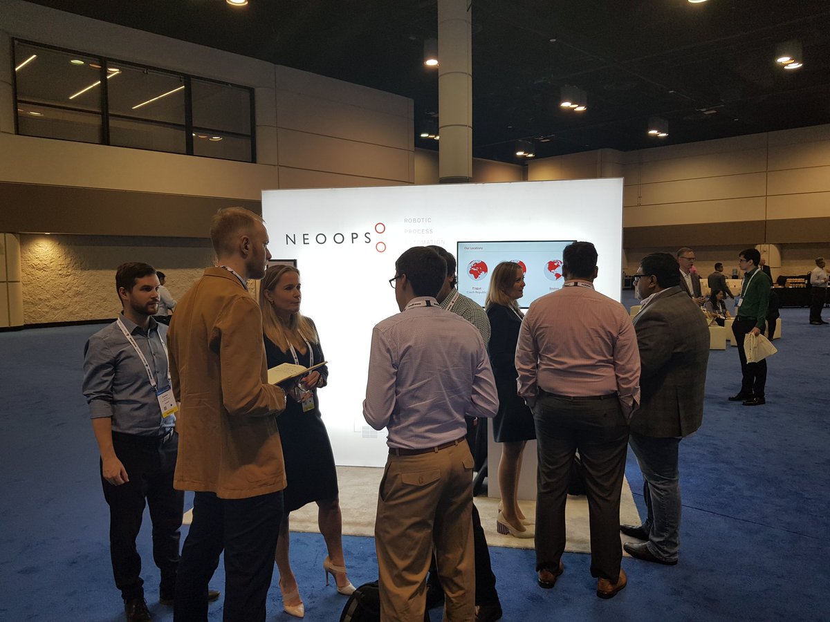 NEOOPS_team's tweet photo. We had an incredible amount of traffic at our booth in #blueprismworld conference in Orlando, Florida. We can feel the vibe. Thank you for visiting us. #NEOOPS, #blueprism https://t.co/XZyAPWIIln