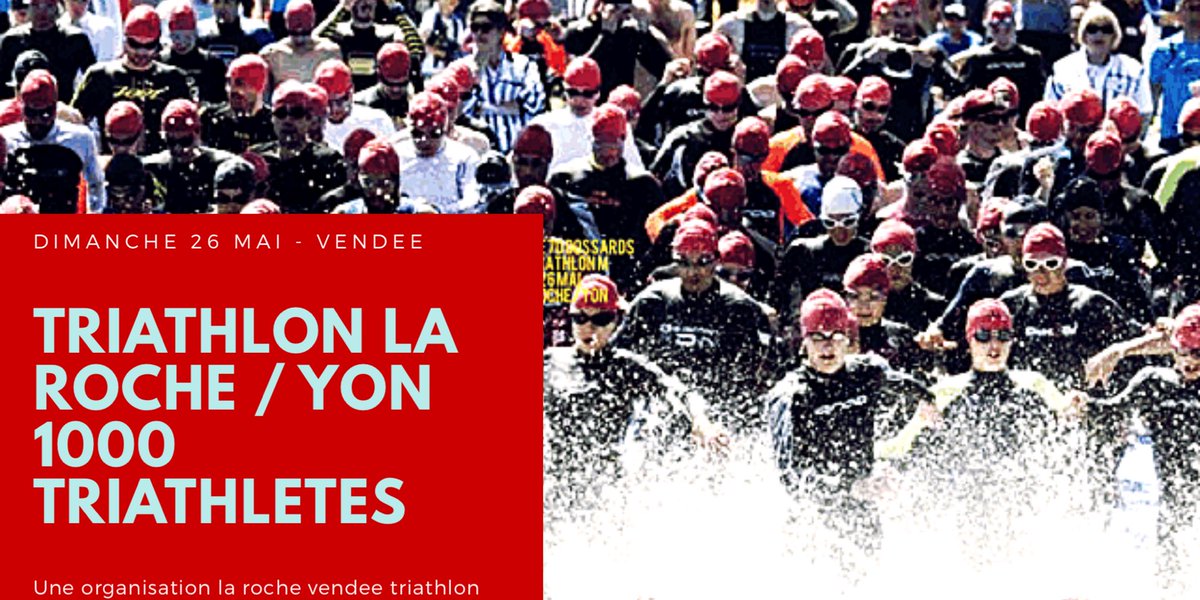 RocheVendeeTri's tweet photo. 1000 triathletes attendu à @larochesuryonfr  dimanche 26.05, record de participation ! Spectacle plan d'eau de Moulin Papon à partir de 10h et toute la journée #triathlon #tripdl #Vendee @vendeeinfo @ACTWEETinfo @VendeeRS @VendeeTriathlon @Vendee_Actu https://t.co/KKNxk3MN8y