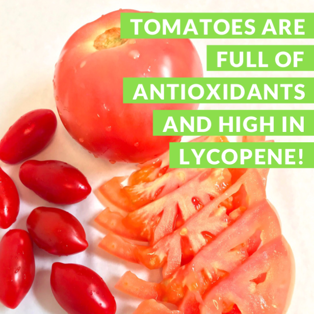 🍅 Tomatoes are full of antioxidants, and may help fight some diseases. 
They are high in Lycopene which is linked to improved heart health, cancer prevention, and protection against sunburns! 👍
•
•
#mvpita #mediterranean #food #delicious #healthtip #tomatoes #mesa #restaurant