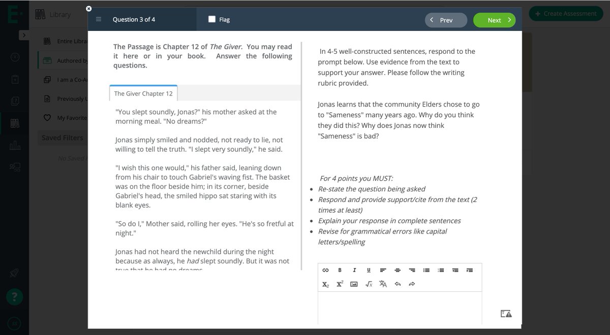 Edulastic's tweet photo. When creating “Passage-Based” Assessments on Edulastic, there are a few different options available to teachers to create content that meets the needs of all students. Explore the options in this guest post by ELA teacher @SamanthaShaffn2. 
https://t.co/QADgI96poH 
#elachat #k12 https://t.co/2DlegLbtU3