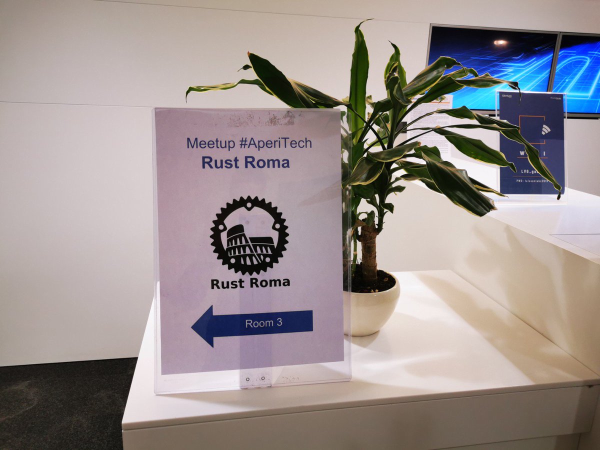 CodemotionIT's tweet photo. Nuovo #meetup #AperiTech per la #community di #RustRoma con noi in collaborazione con @LVentureGroup e @LUISSEnLabs.
Diciottesimo appuntamento all'insegna dell'hacking and learning Rust, ovviamente il tutto accompagnato da birra🍻 e taralli🥨 https://t.co/FkEyjTUeJF