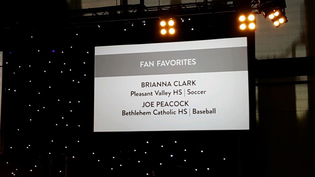 PVBEARSHS's tweet photo. Congratulations to Brianna Clark on receiving her Coordinated Health Athlete of the Week award last night at the Artsquest Center.  Brianna was  also named the Fan Favorite Award Winner as well. Great job!!! https://t.co/mLQP50jZCR