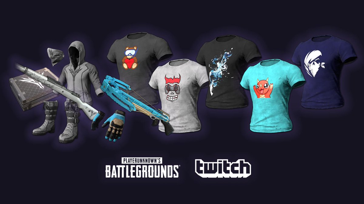 Pubg Battlegrounds Get Sacriel42 S Crate And Skins From Ashekspubg Lurn And Firedragon764 Now Until 6 11 Pdt As Part Of Our 7th Set Of Broadcaster Royale Skins Every Skin You Buy