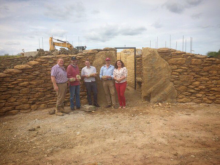 SoultonHall's tweet photo. Today a stone from Soulton was brought to @MidBarrow to join one from @timdawβs monument at #allcannings and the @SacredStonesLtd site at #willowrow in passing the torch of monument building to #Warwickshire https://t.co/ALz91h5sw8