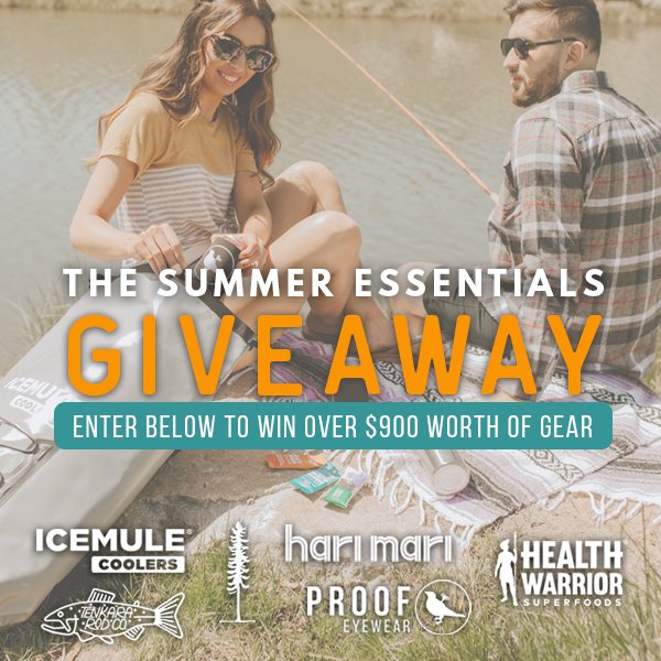 ☀SUMMER ESSENTIALS GIVEAWAY!☀️Warmer days = more ways to explore the outdoors! We have teamed up with @harimarishoes <a href="/healthwarrior/">Health Warrior</a> <a href="/icemulecoolers/">ICEMULE Coolers</a> @sitkahq and <a href="/tenkararodco/">tenkararodco</a> for your chance to win over $900 of adventure-ready gear. // Enter here: ul.ink/JVXY